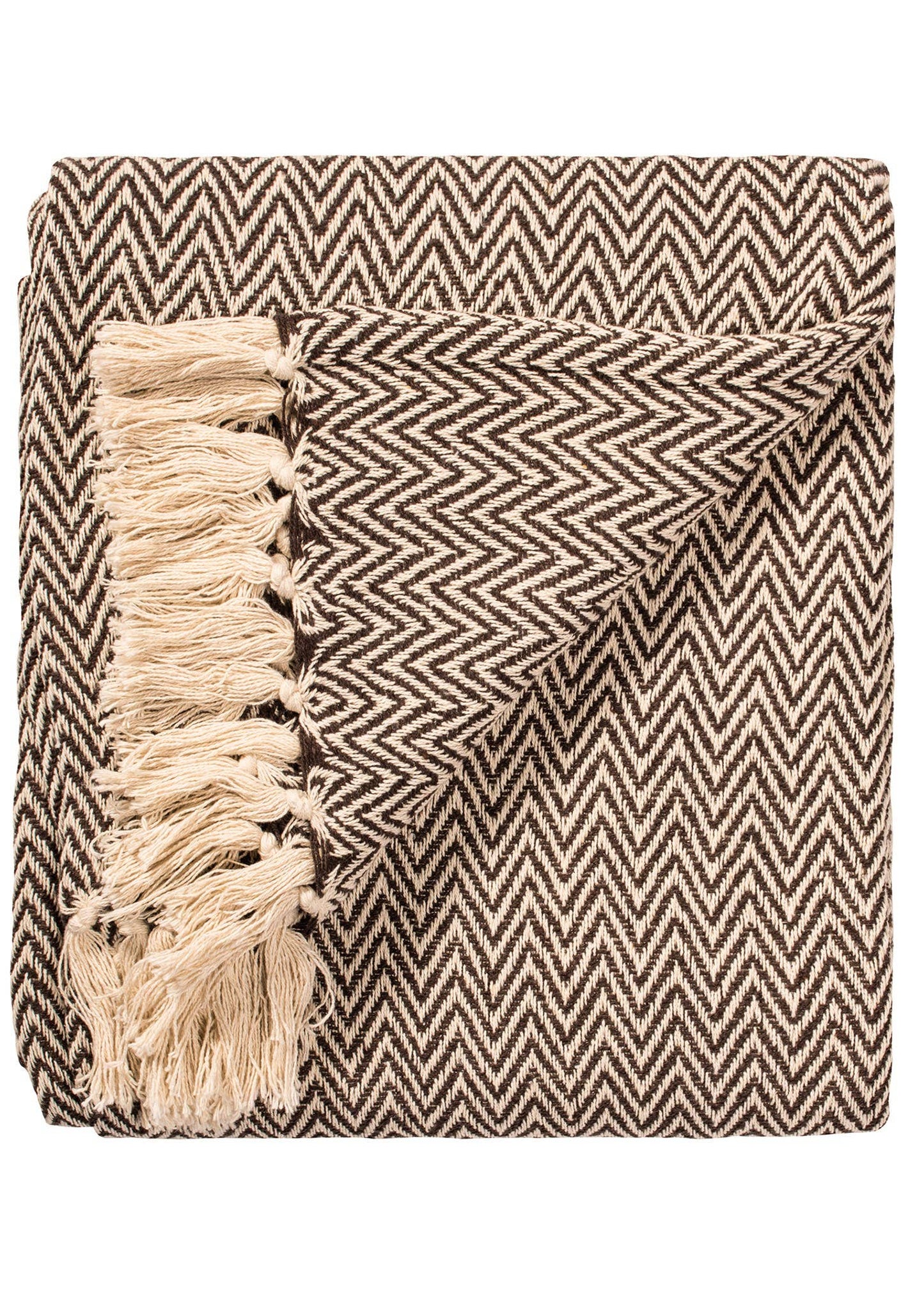 Chevron Soft Recycled Cotton Handloom Throw