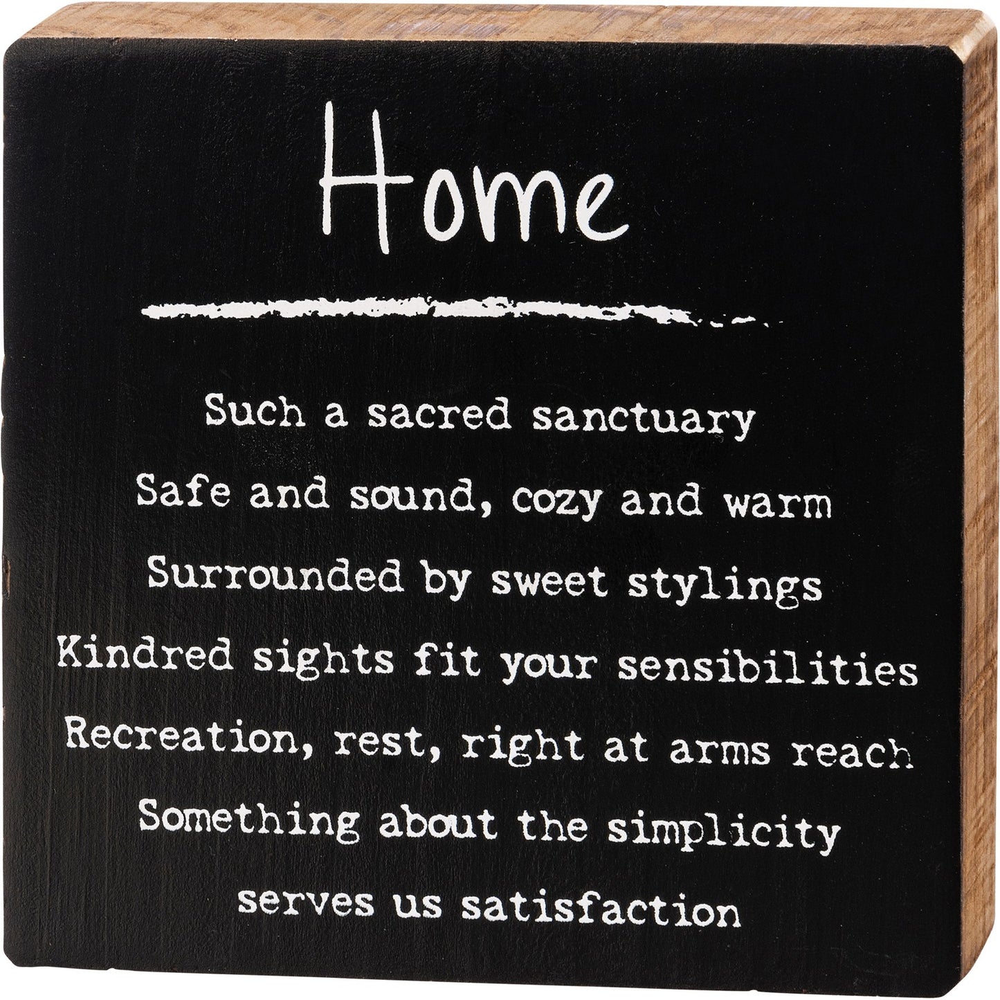 Home Block Sign