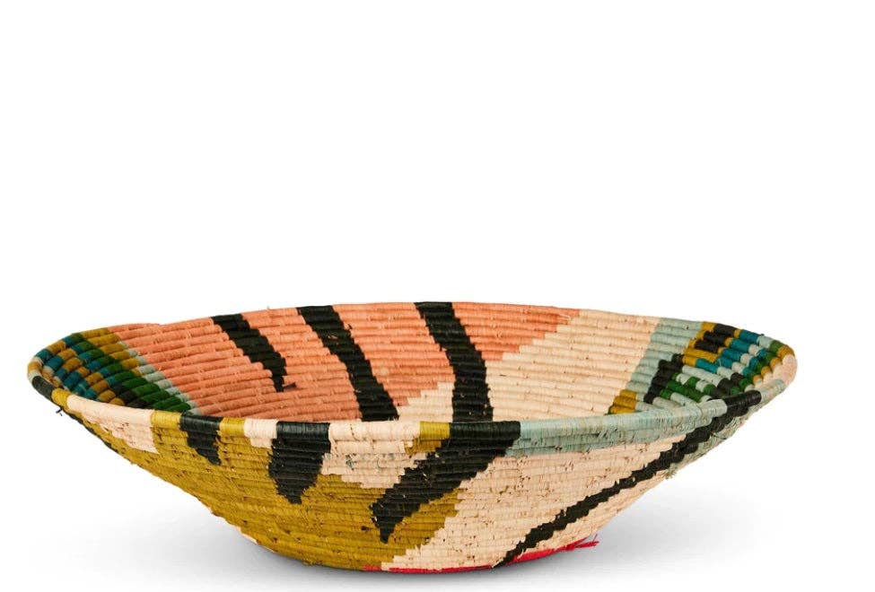 African  Uganda Woven Bowl - Blissfull Brights Woven Bowl 16