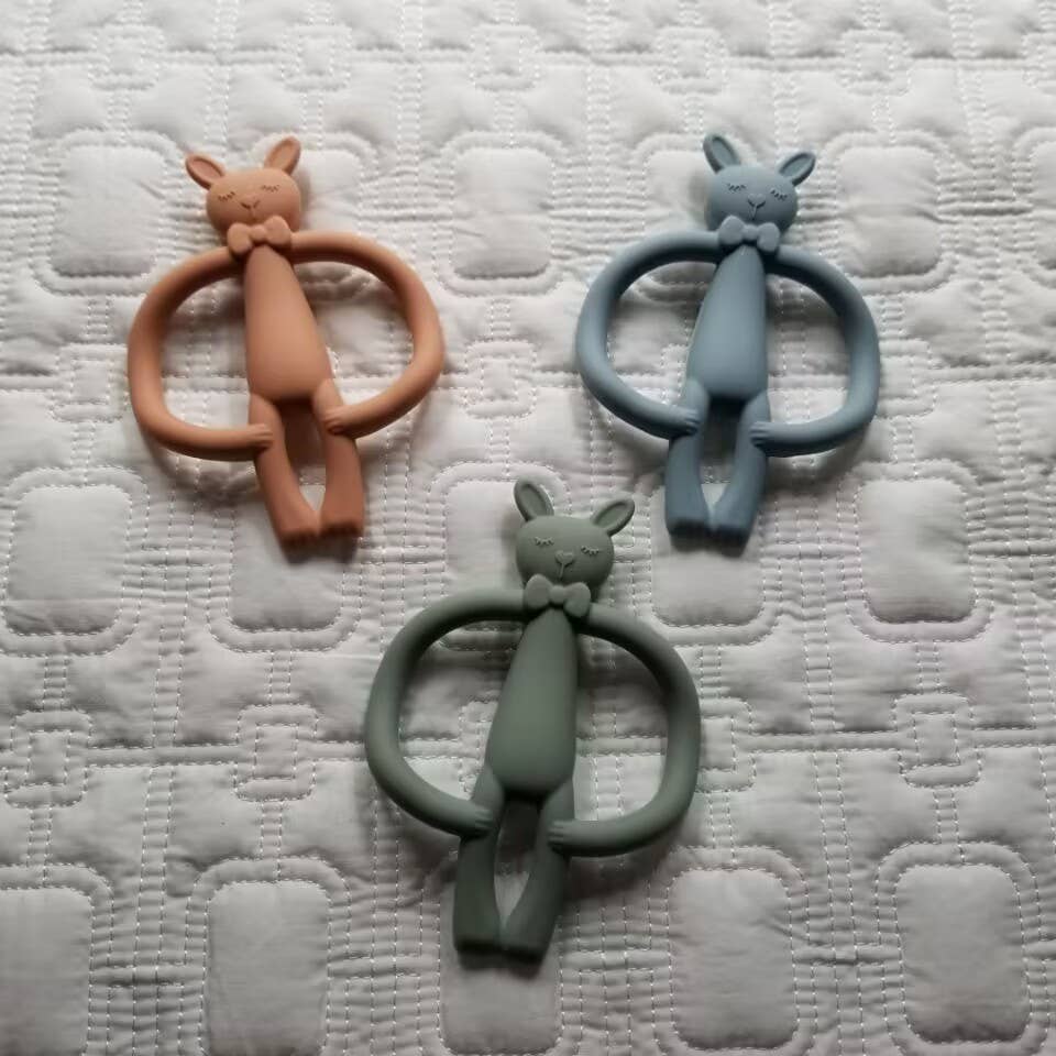 Bunny Silicone Teething Ring Teether Toy