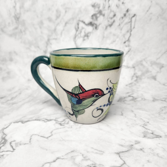 Stoneware Hummingbird Mug