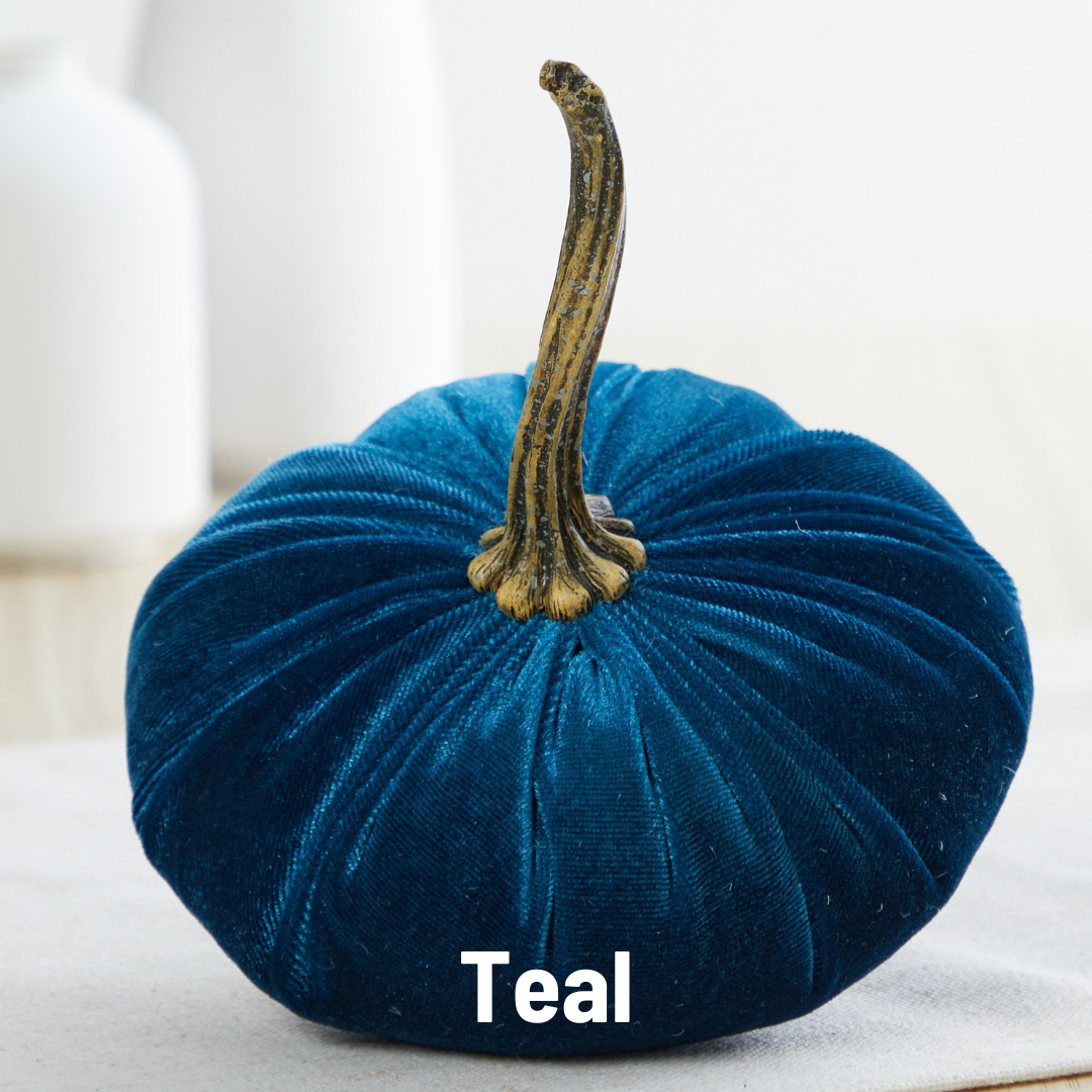 Pumpkin Small Velvet Fall Decor Gift for New Apartment Best