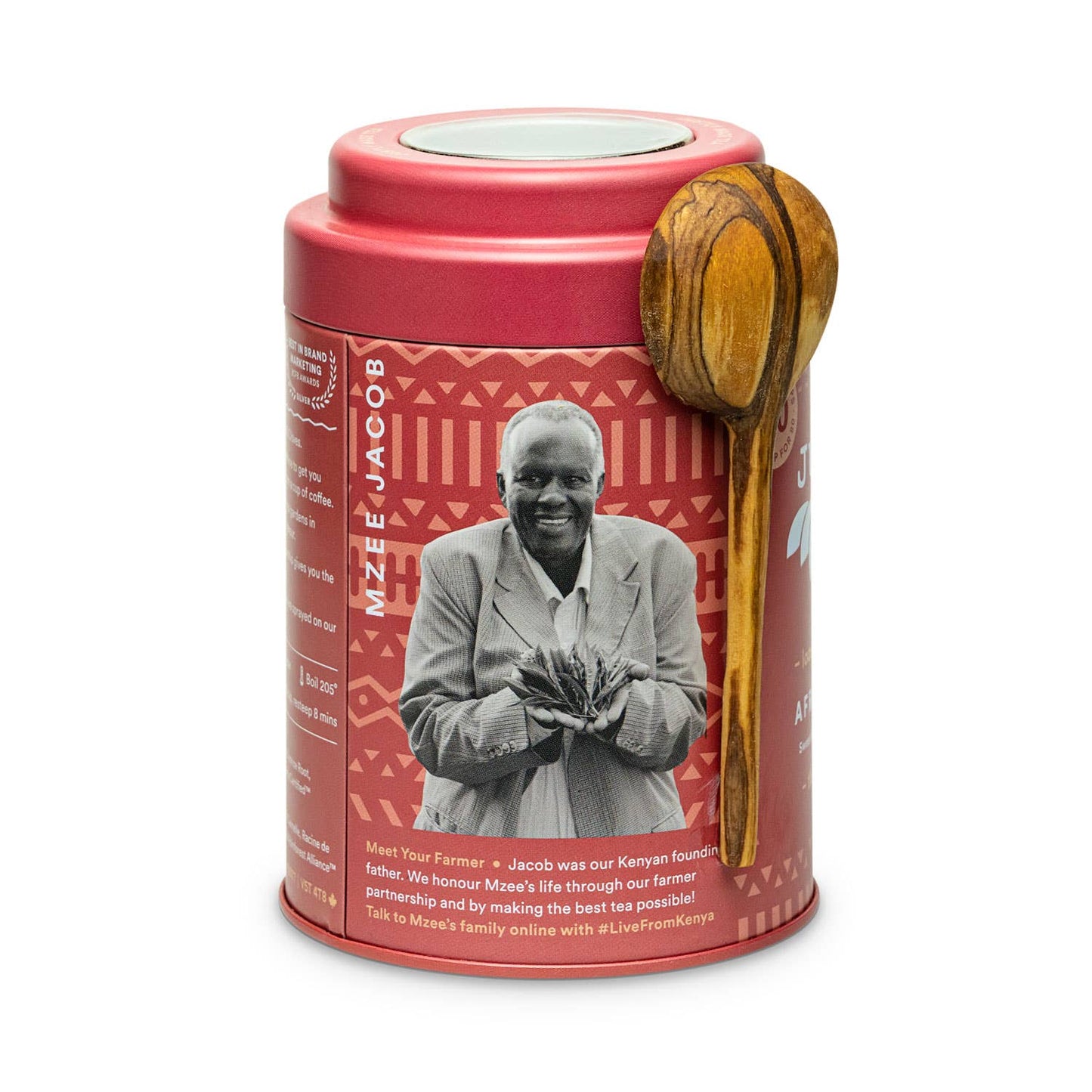 African Chai Tin & Spoon - Organic, Fair-Trade, Black Tea