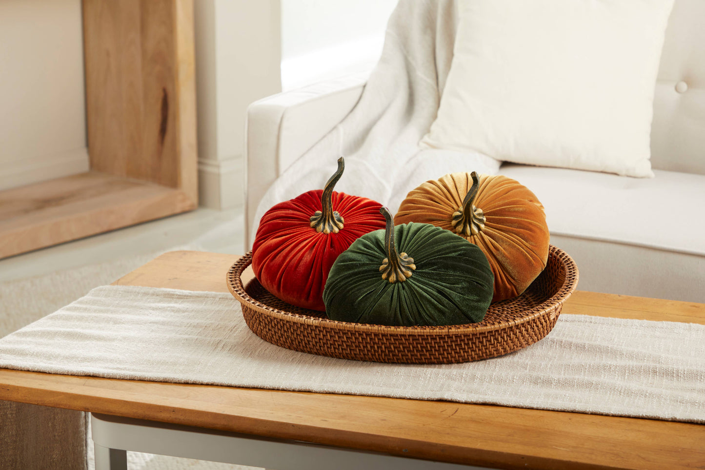 Pumpkin Extra Large Velvet,  Fall Accent Decor, Centerpiece