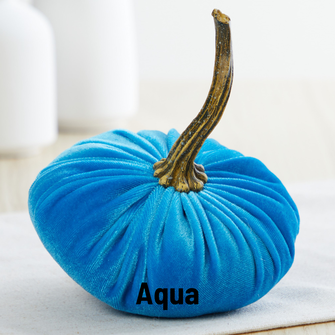 Pumpkin Small Velvet Fall Decor Gift for New Apartment Best