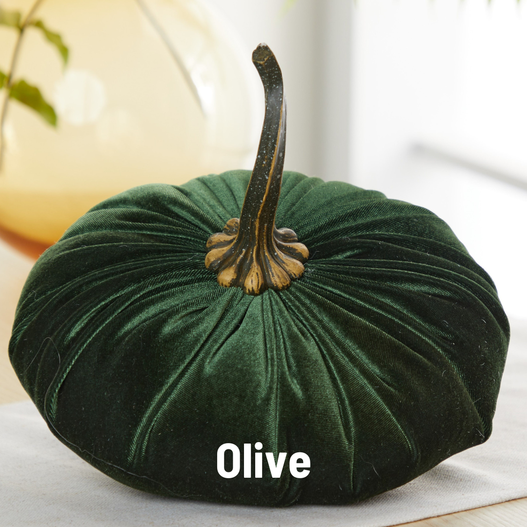 Pumpkin Extra Large Velvet,  Fall Accent Decor, Centerpiece