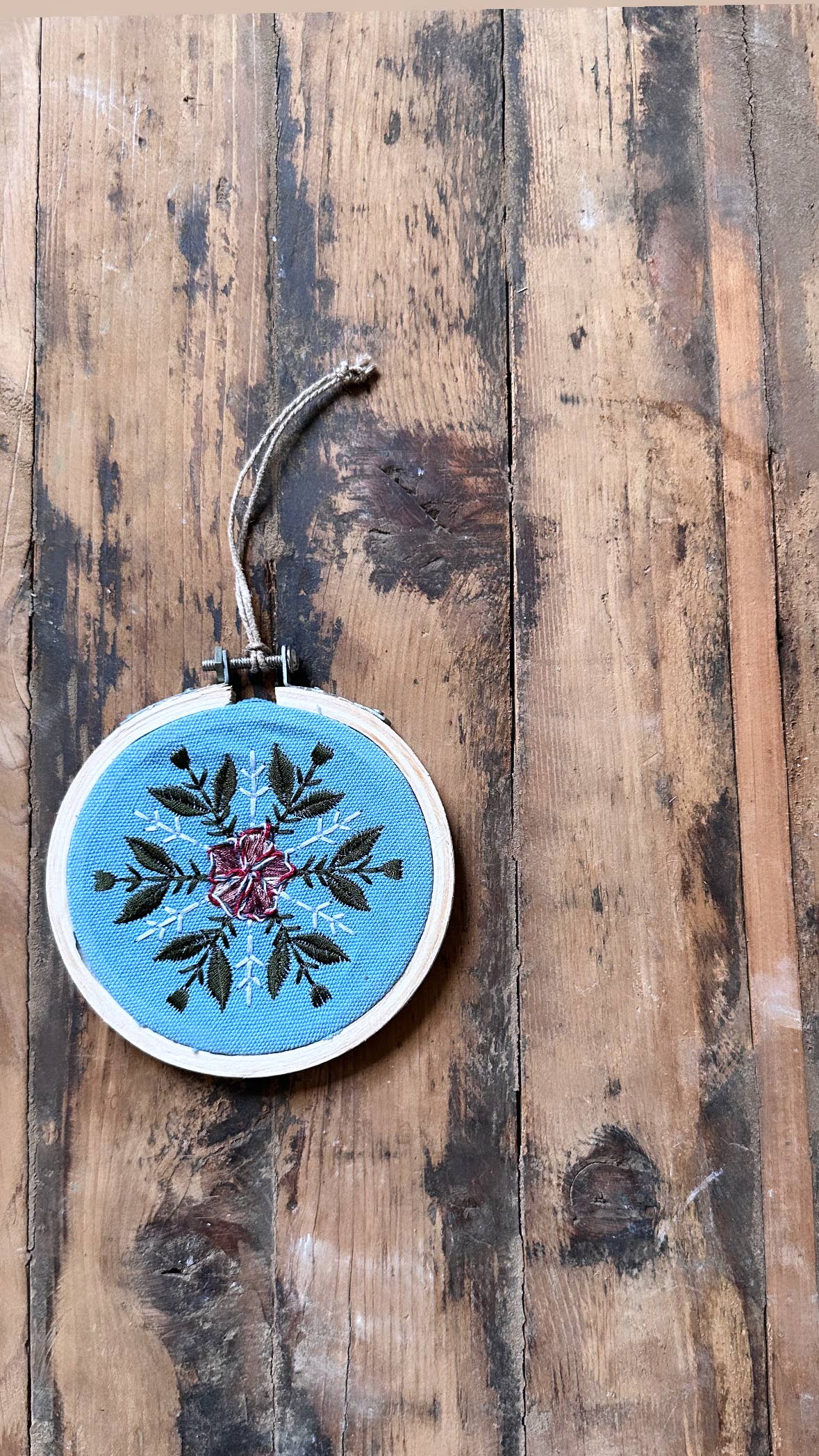 Handmade Embroidered Ornament