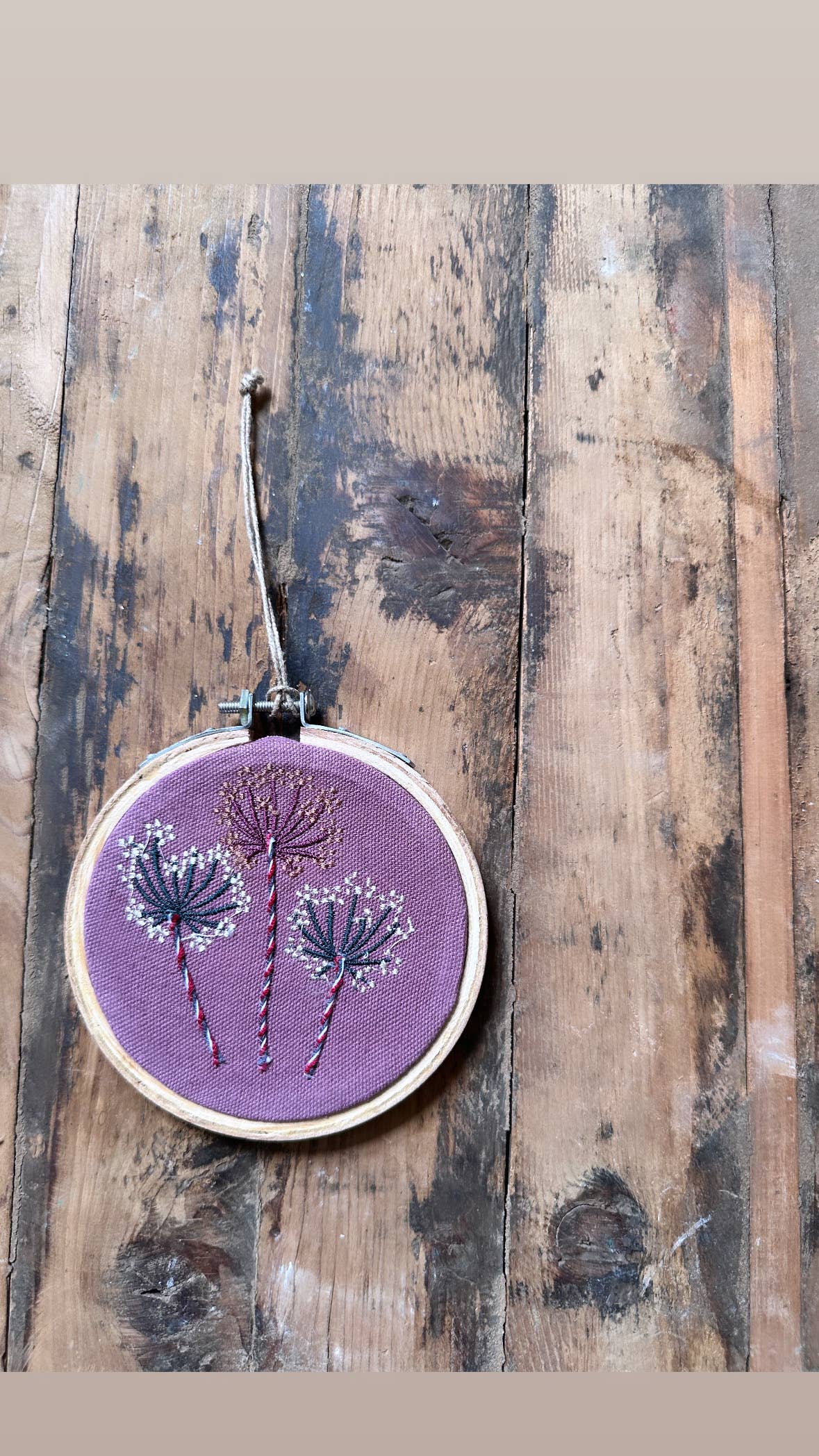 Handmade Embroidered Ornament