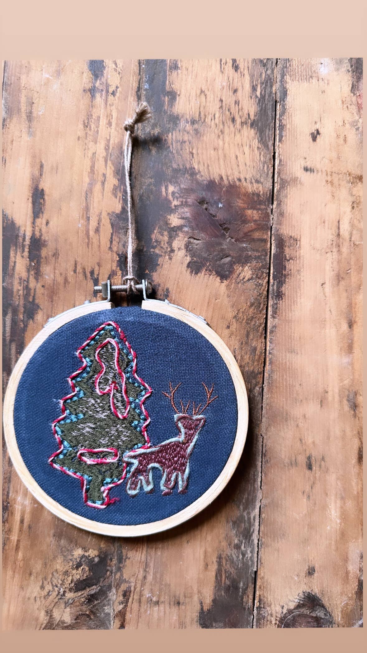 Handmade Embroidered Ornament