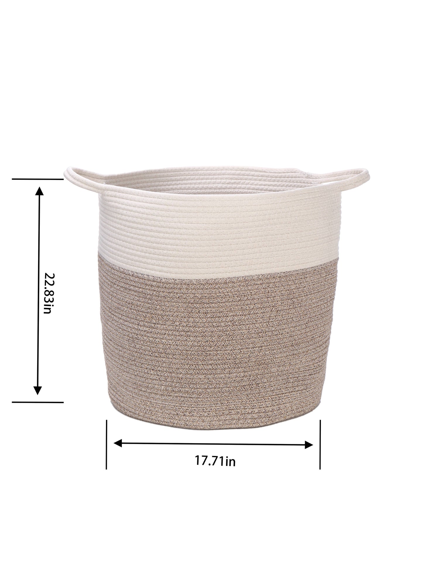 Large Handmade Cotton Rope Storage Basket Laundry hamper