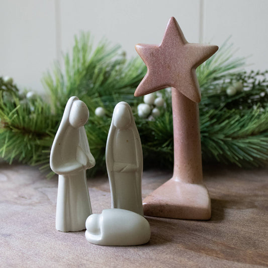 Natural 4 Piece Nativity