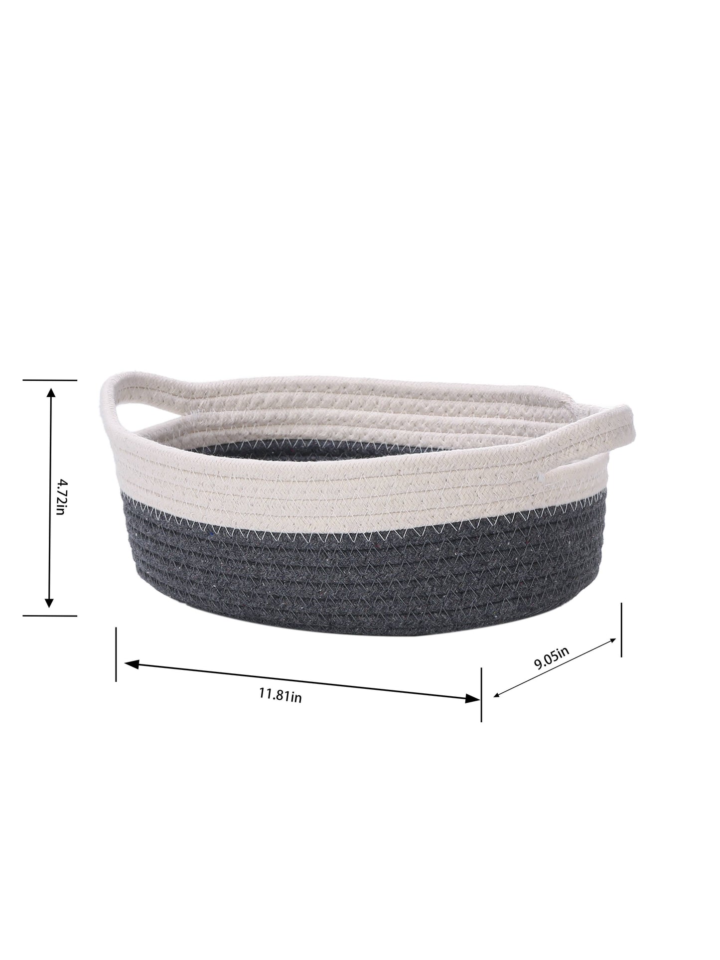 5PC Handwoven cotton rope storage basket