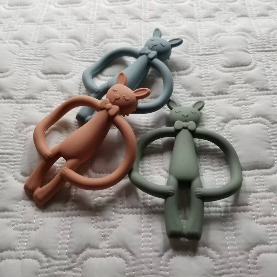 Bunny Silicone Teething Ring Teether Toy