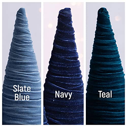 Cone Velvet Small, Bookshelf Decor, Mantel Accent Best Color