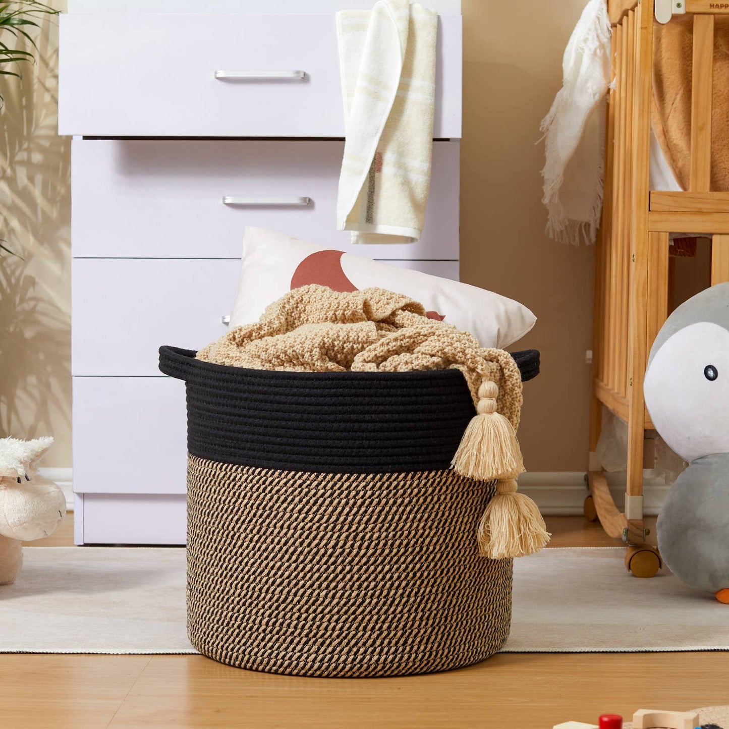 XXX Large Handmade Cotton Rope Storage Basket Laundry hamper