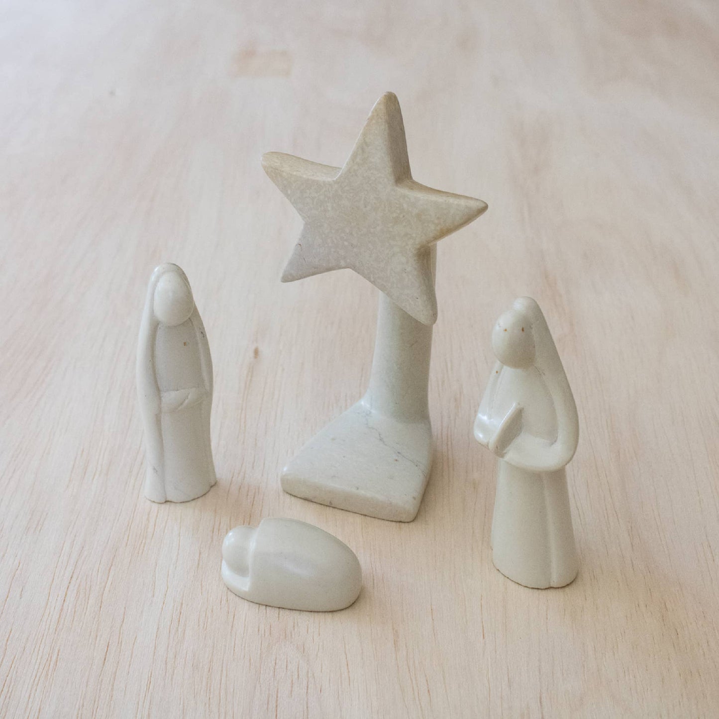 Natural 4 Piece Nativity