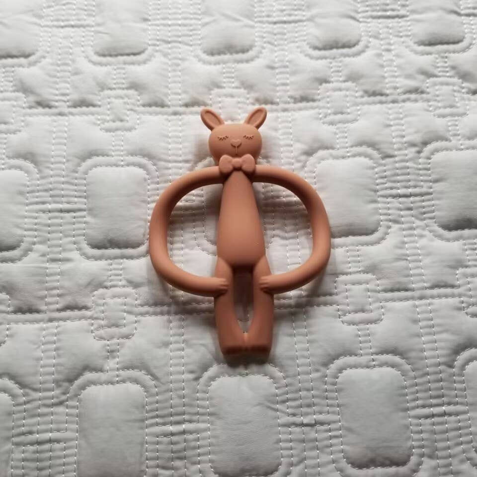 Bunny Silicone Teething Ring Teether Toy