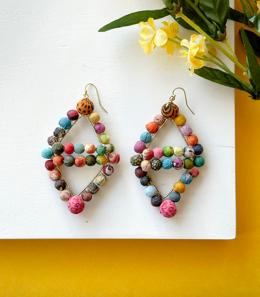 Kantha Trillium Earrings