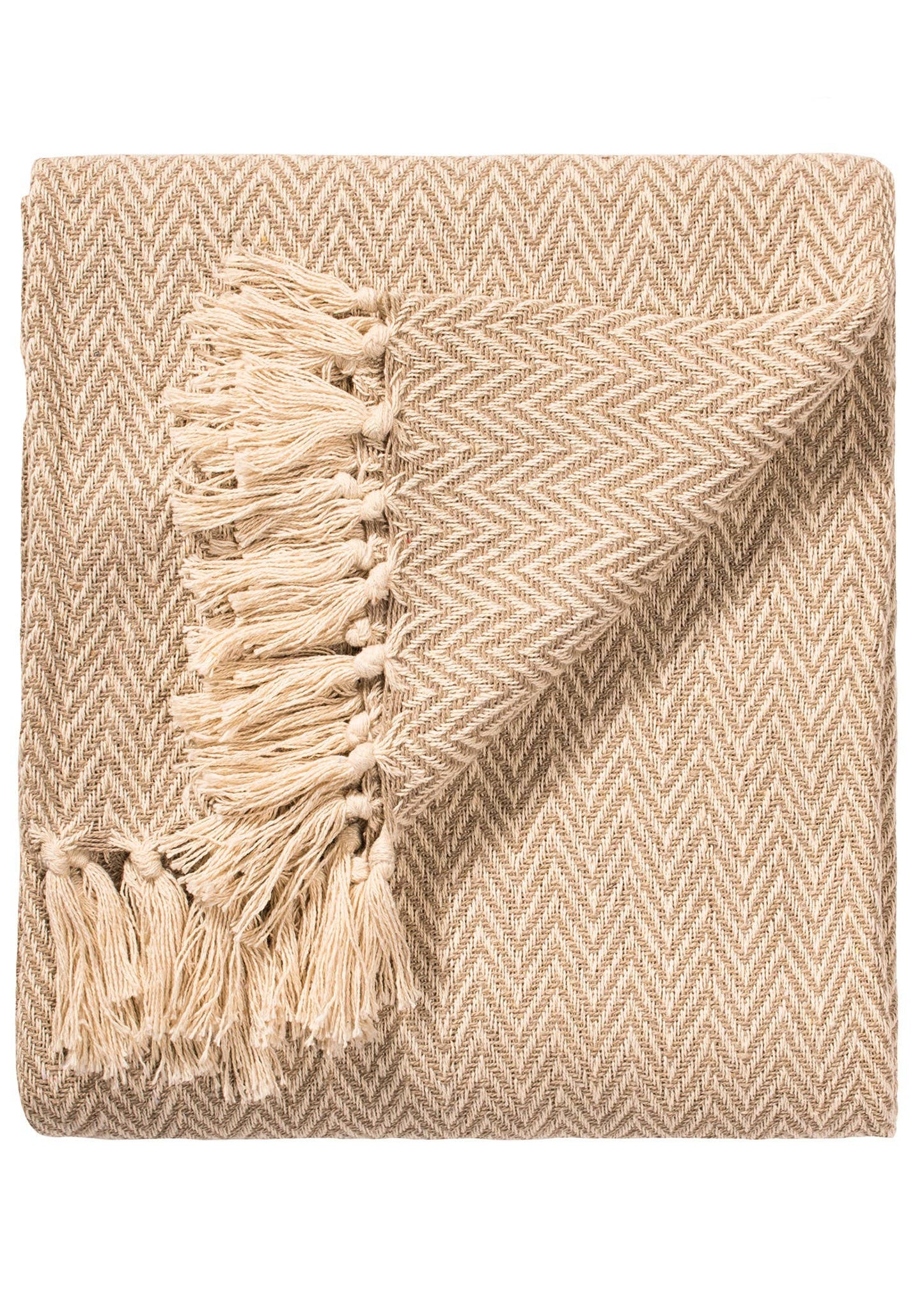 Chevron Soft Recycled Cotton Handloom Throw