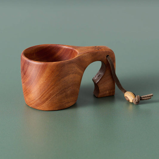 Leather & Neem Wood Kuksa Mug *