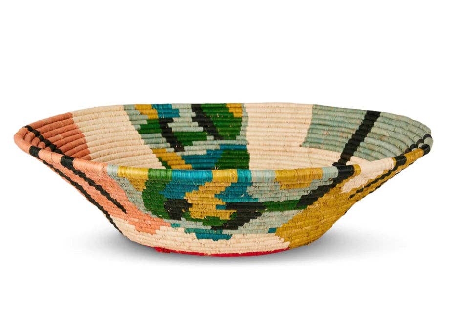 African  Uganda Woven Bowl - Blissfull Brights Woven Bowl 16