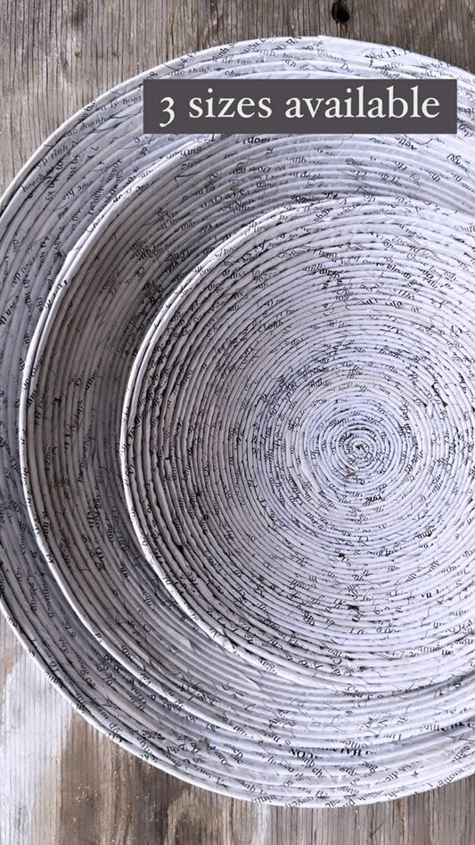 Recycled Paper Bowl LARGE