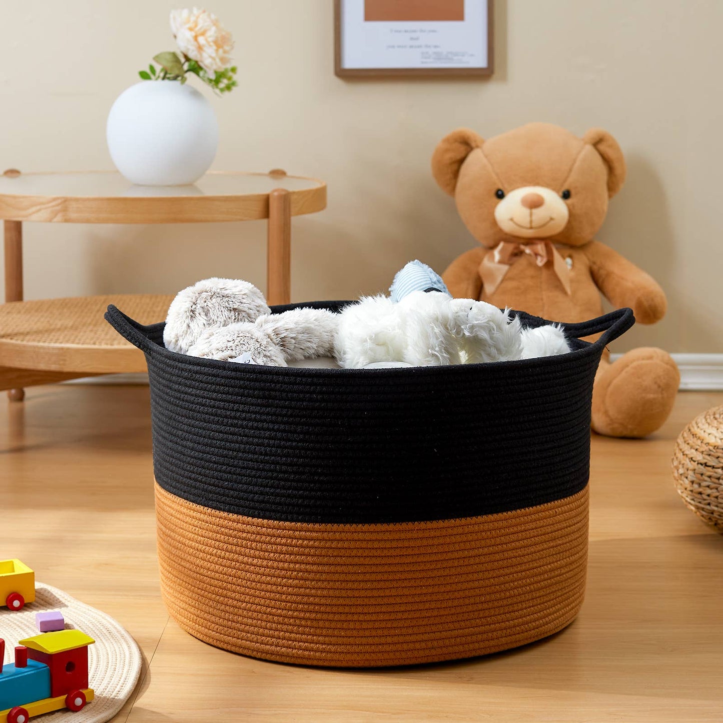 XXX Large Handmade Cotton Rope Storage Basket Laundry hamper