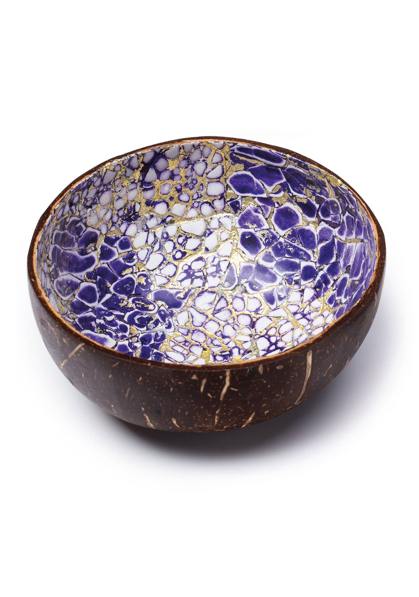 Coconut Bowl With Egg Shell Pattern