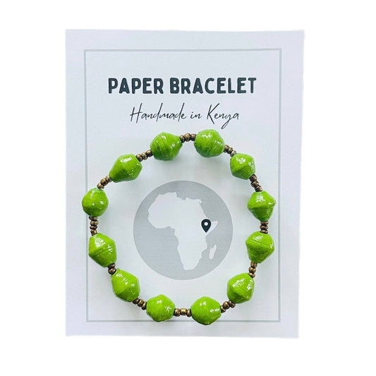 Kenya | Paper Bead Bracelets | Green