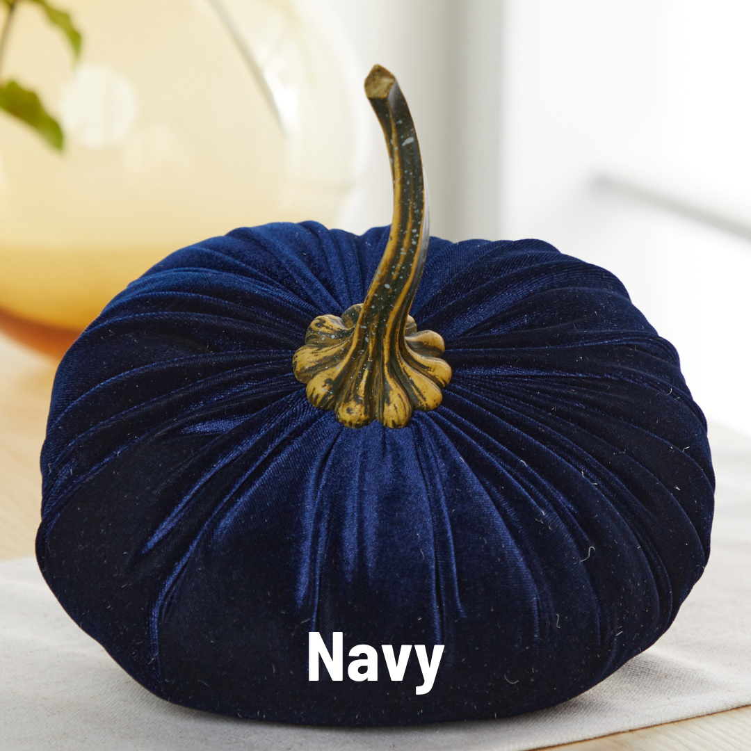 Pumpkin Extra Large Velvet,  Fall Accent Decor, Centerpiece