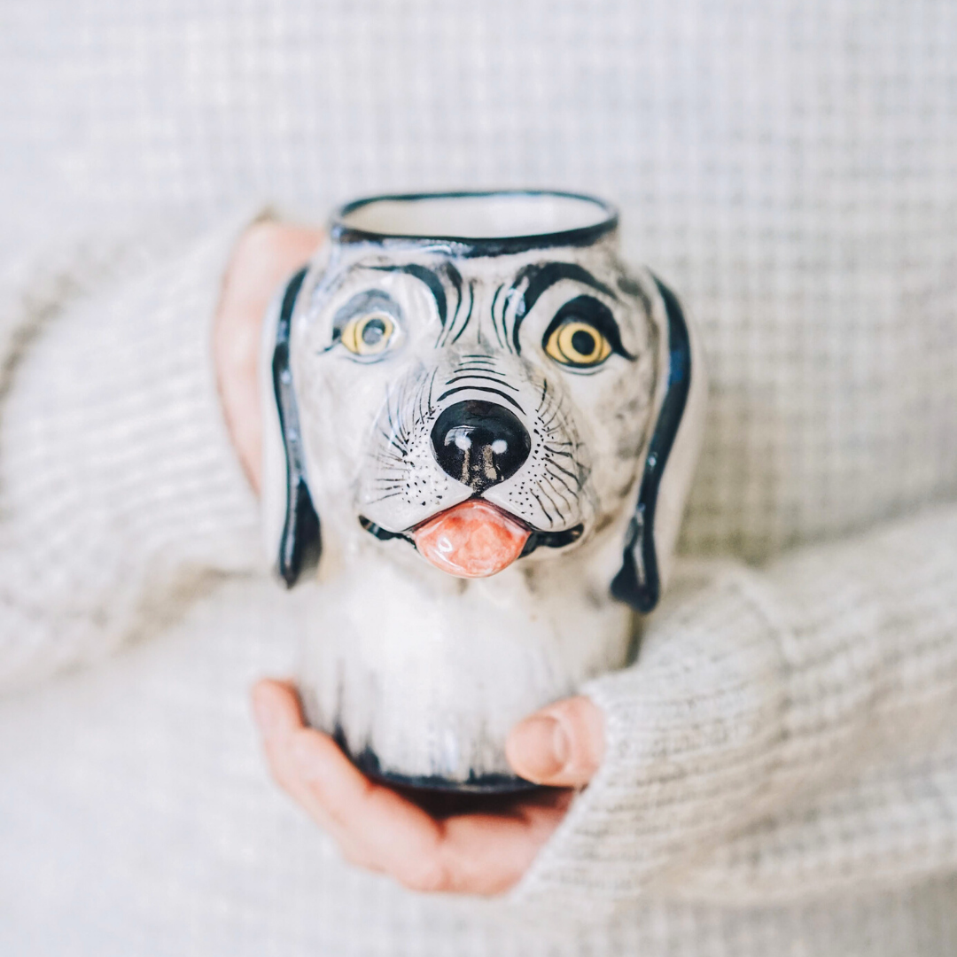 Stoneware Dog Mug