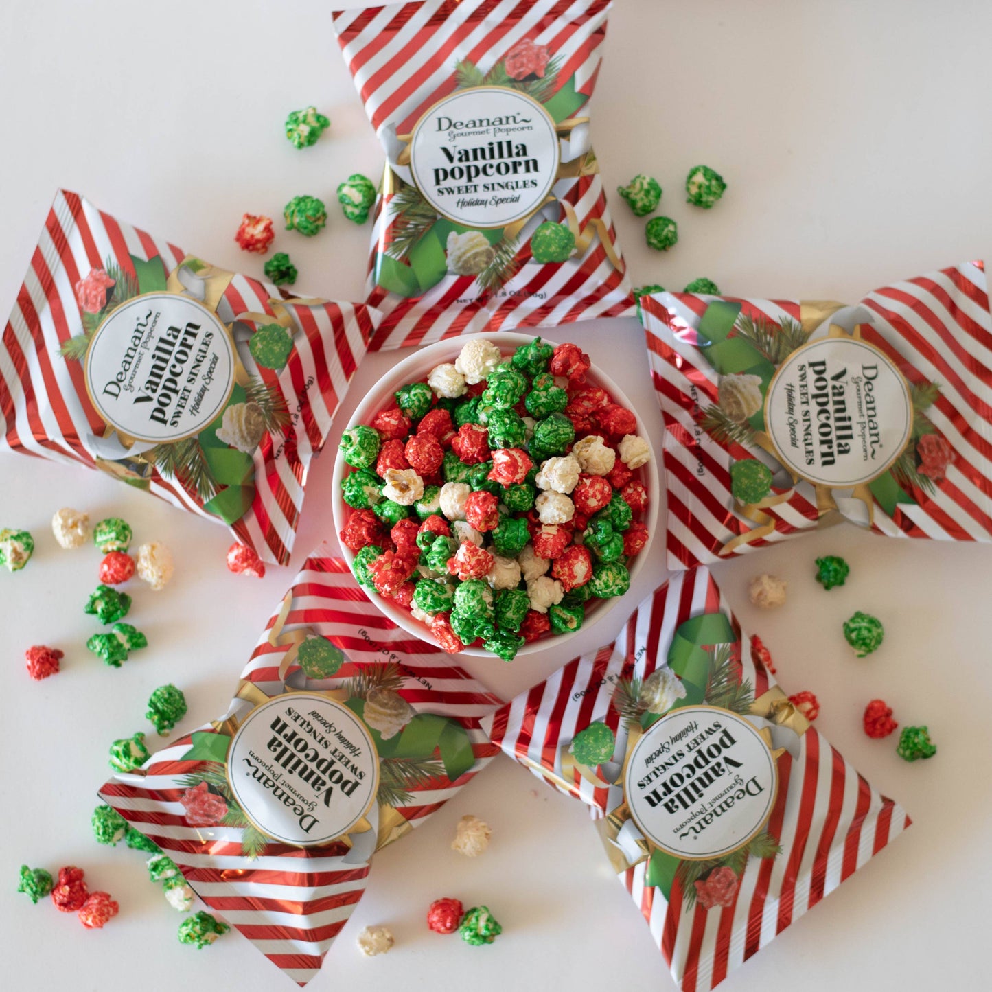 Holiday Sampler - "Sweet Singles"  Red & Stripe - 100 Count