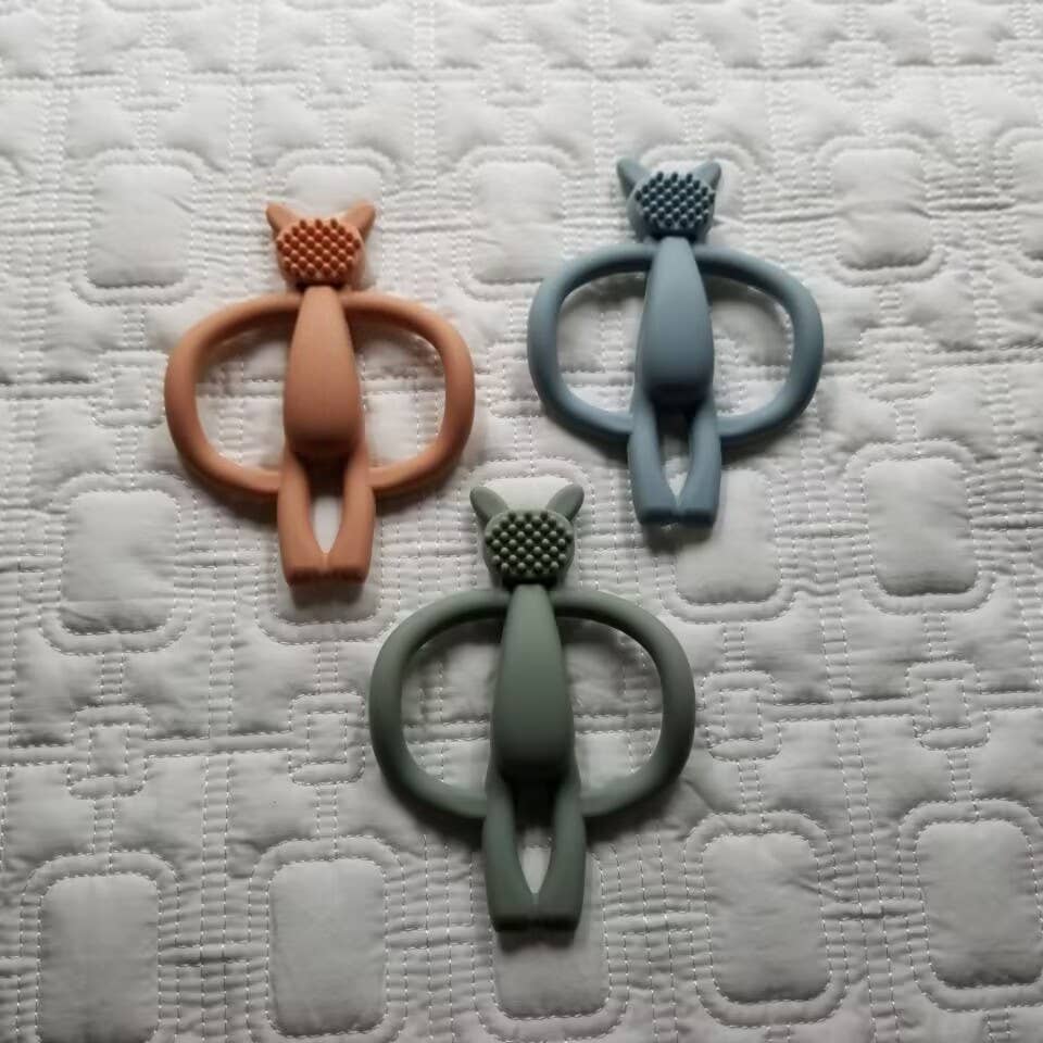 Bunny Silicone Teething Ring Teether Toy