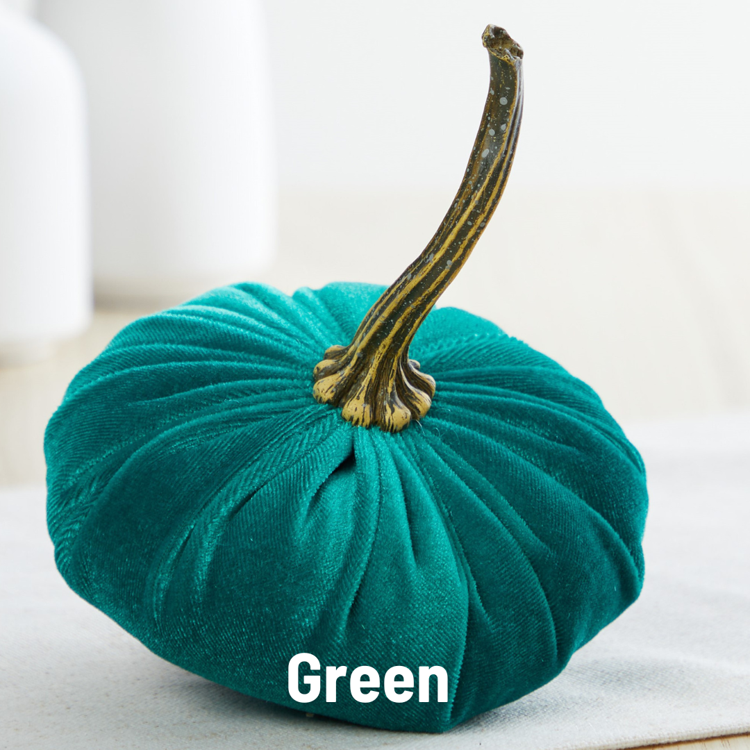 Pumpkin Small Velvet Fall Decor Gift for New Apartment Best