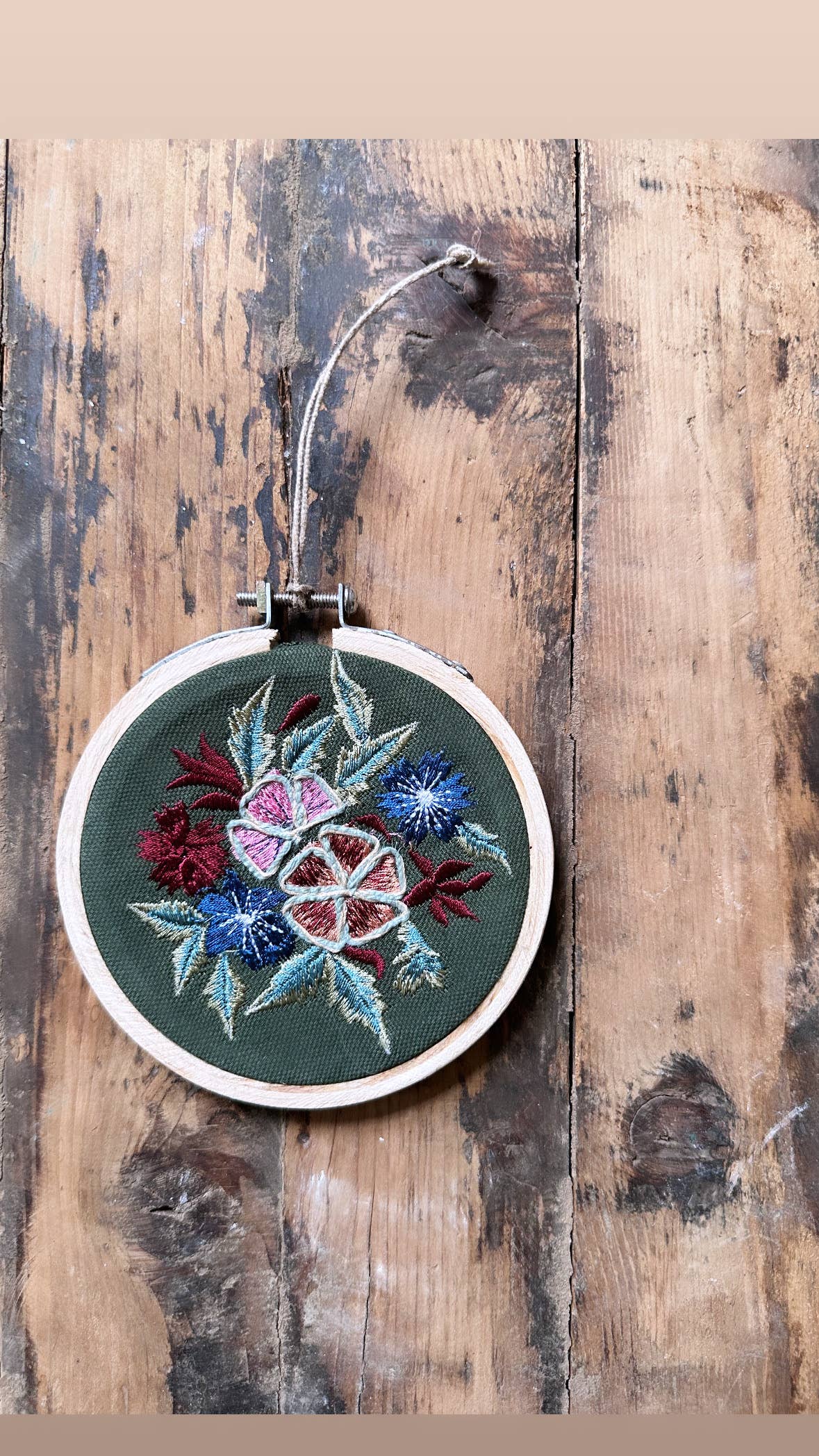 Handmade Embroidered Ornament