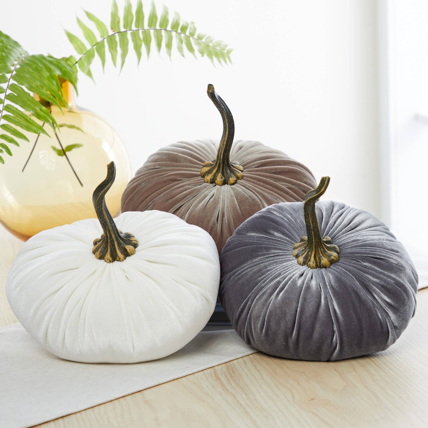 Pumpkin Extra Large Velvet,  Fall Accent Decor, Centerpiece